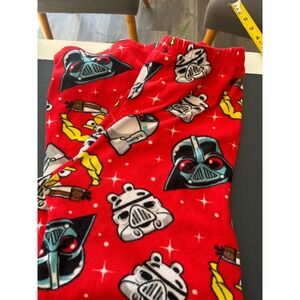 Angry Birds Star Wars Pajama Pants Boys 14 16 Red Fleece‎ Darth Vader Chewbacca